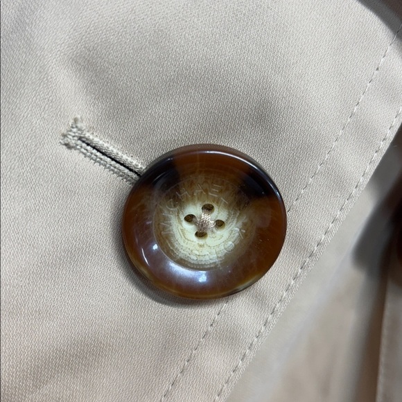 Michael Kors full button up collard belted ginger root trench coat  XL - Picture 15 of 16